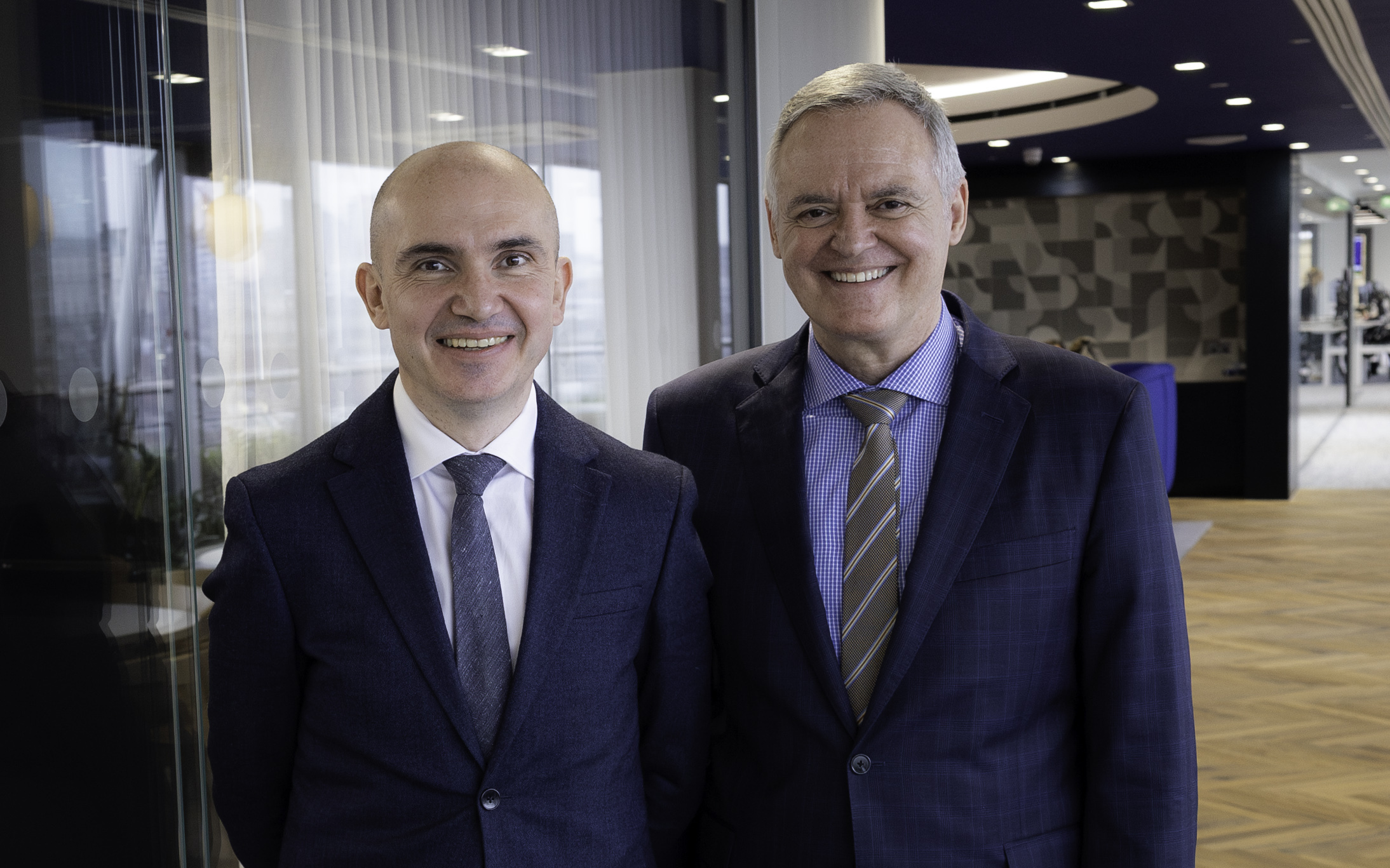 Michael Evans, President and Managing Partner of Cherry and Madano (left) with Jean-Pierre Vasseur, President and CEO of AVENIR GLOBAL.